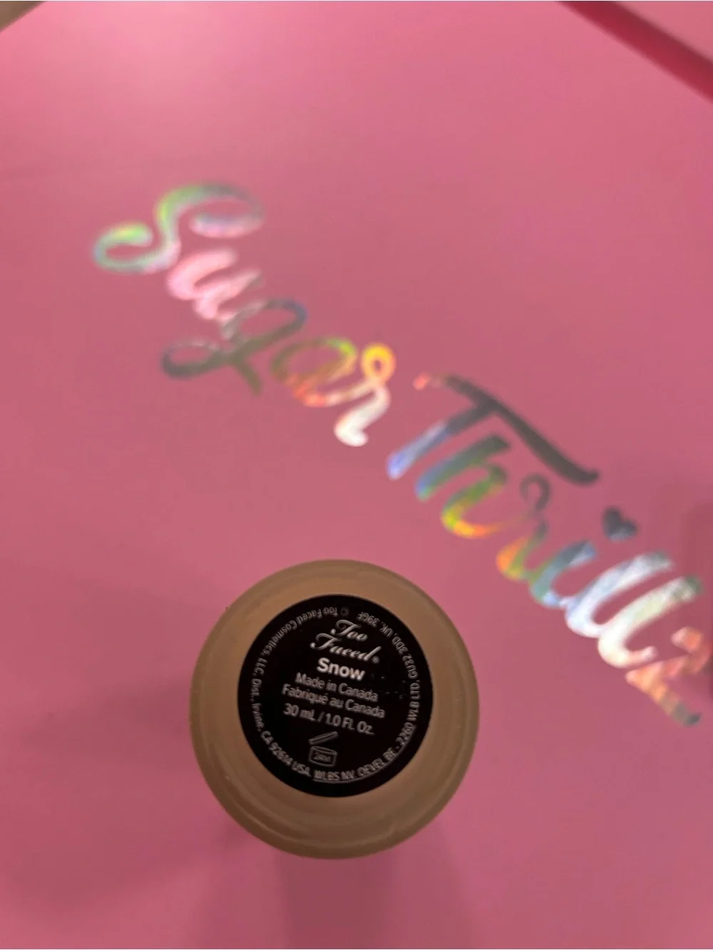 Too Faced Snow foundation